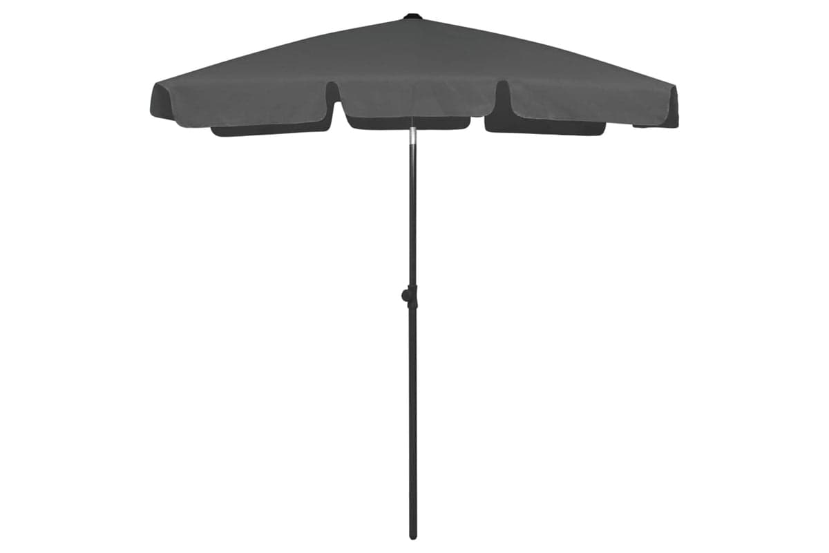 vidaXL 314721 Beach Umbrella Anthracite 180x120cm