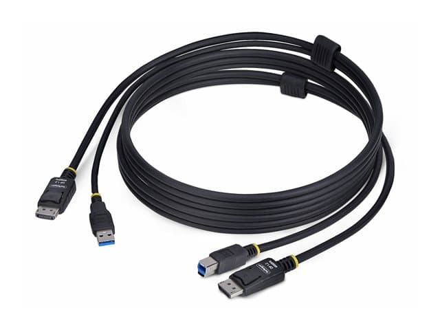 STARTECH.COM - StarTech 6ft (1.8m) DisplayPort and USB 5Gbps KVM Cable - keyboard / video / mouse (KVM) cable - 1.8 m