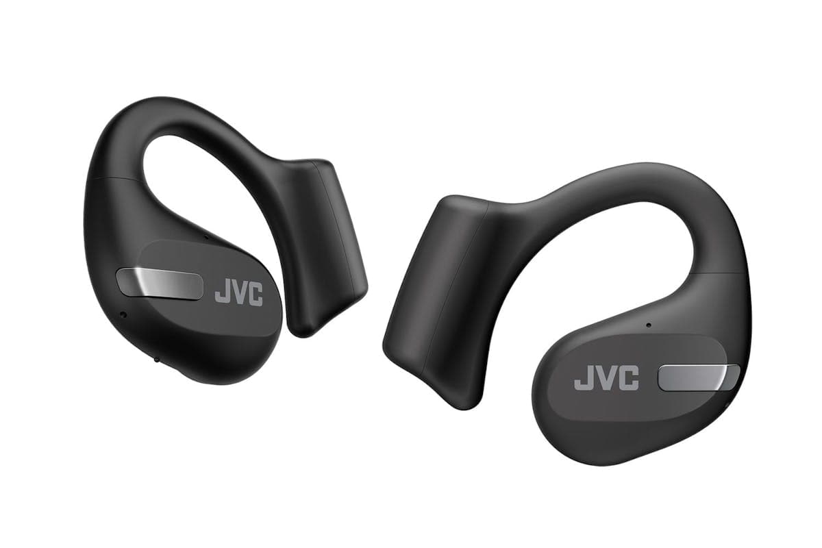 Jvc Black Nearphones Open Ear Tws Earbuds - Lightweight - Hear Your Surroundings - Upto 38hrs Battery Life - Touch Control