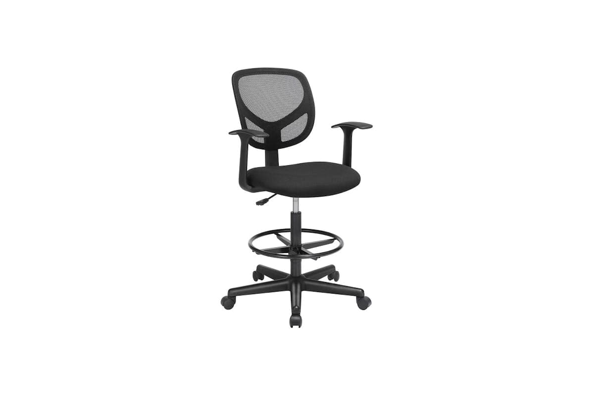 Drafting Chair | Office Chair | Mesh & Nylon | Adjustable Height