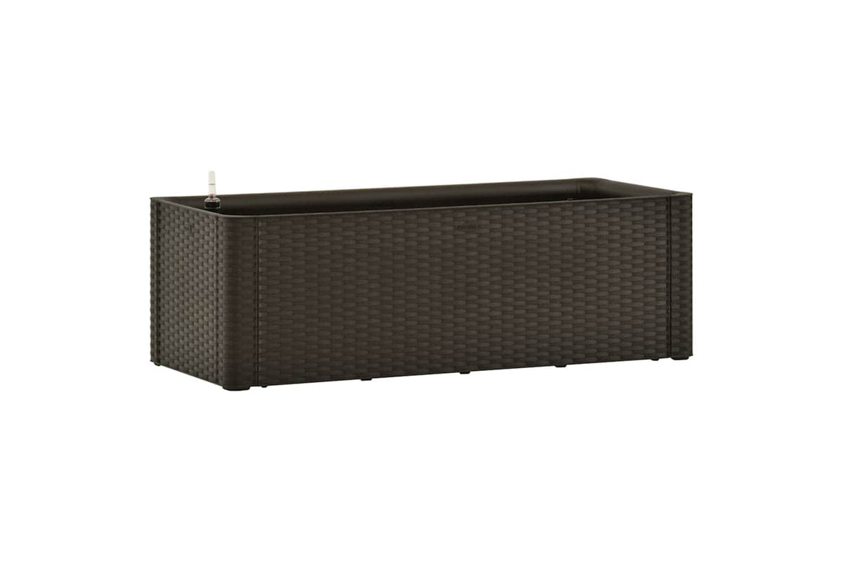 vidaXL 313960 Garden Raised Bed With Self Watering System Mocha 100x43x33cm