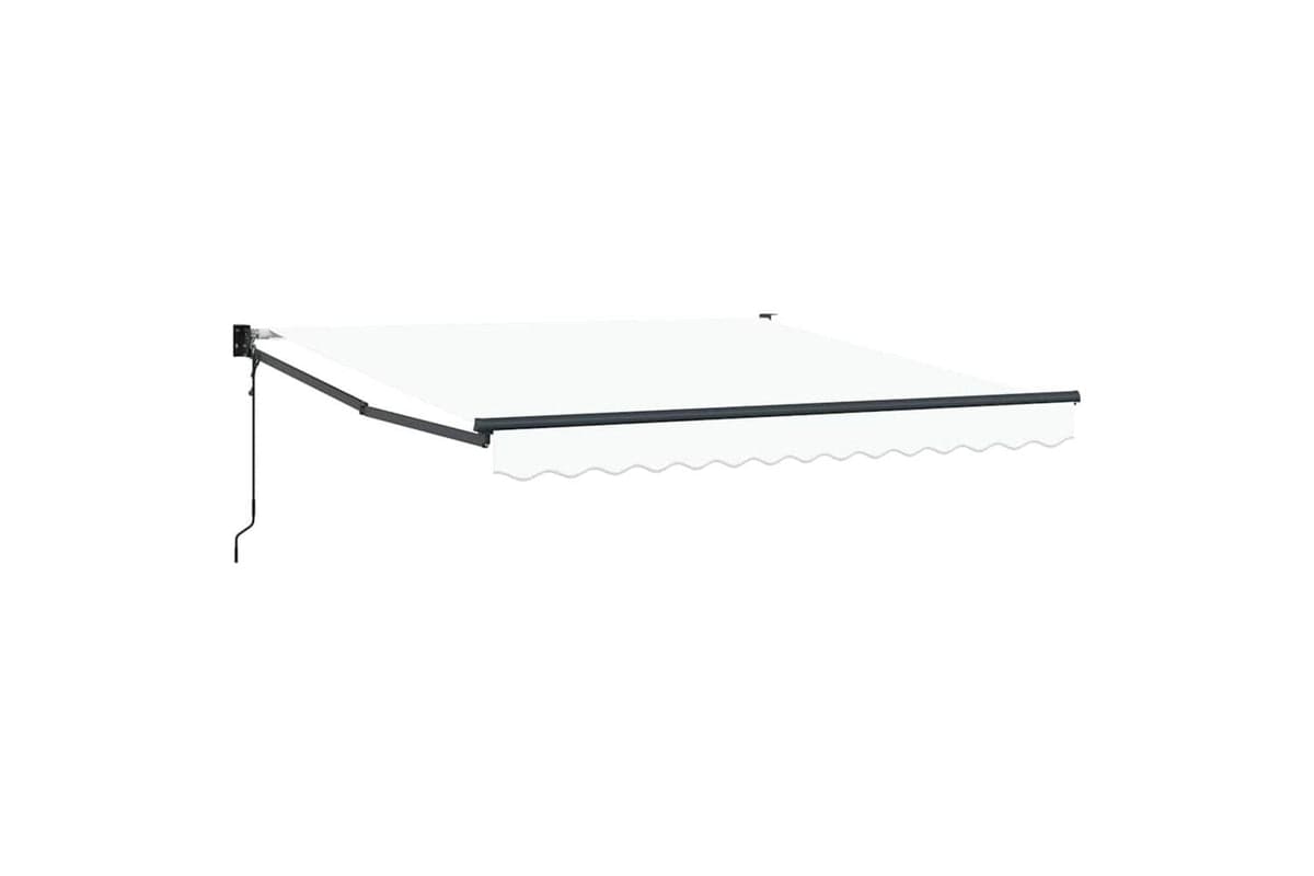 Vidaxl Awning Retractable White 3 X 25 M Polyester And Metal