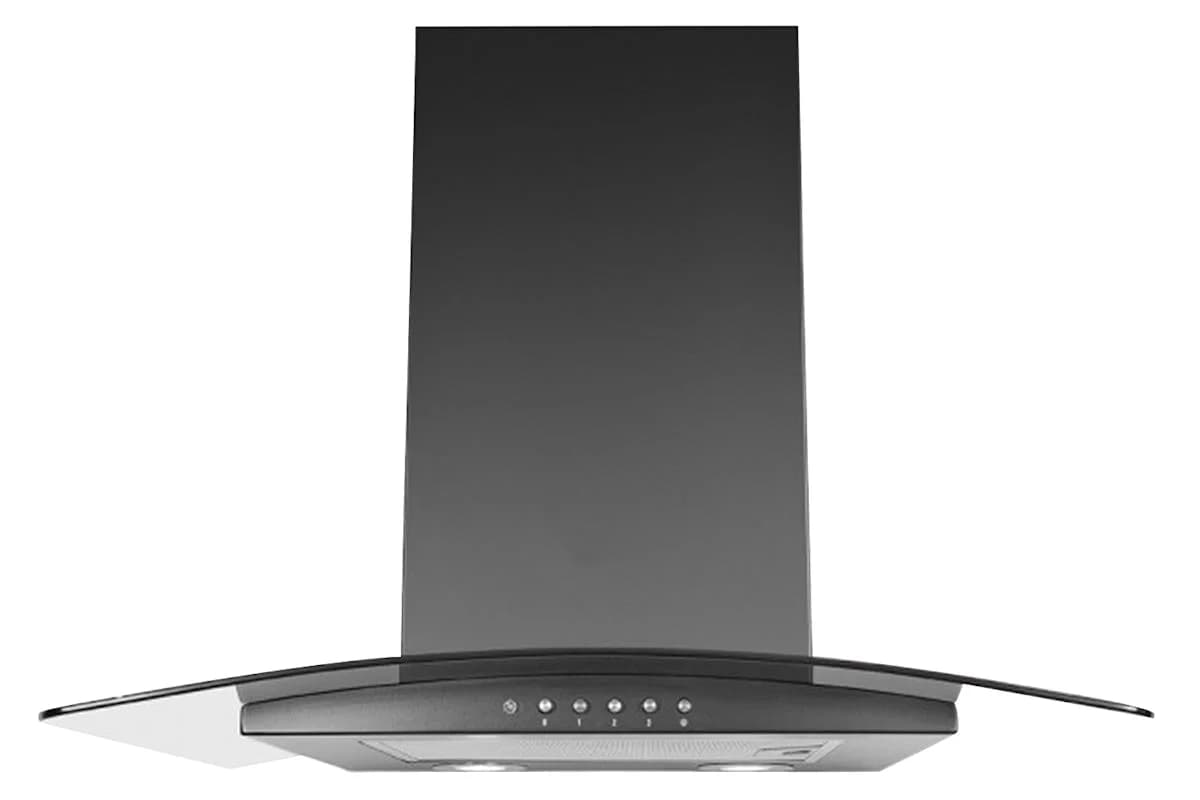 Luxair 60cm Curved Artis Cooker Hood | LA60ARTIS-CVDBL | Black