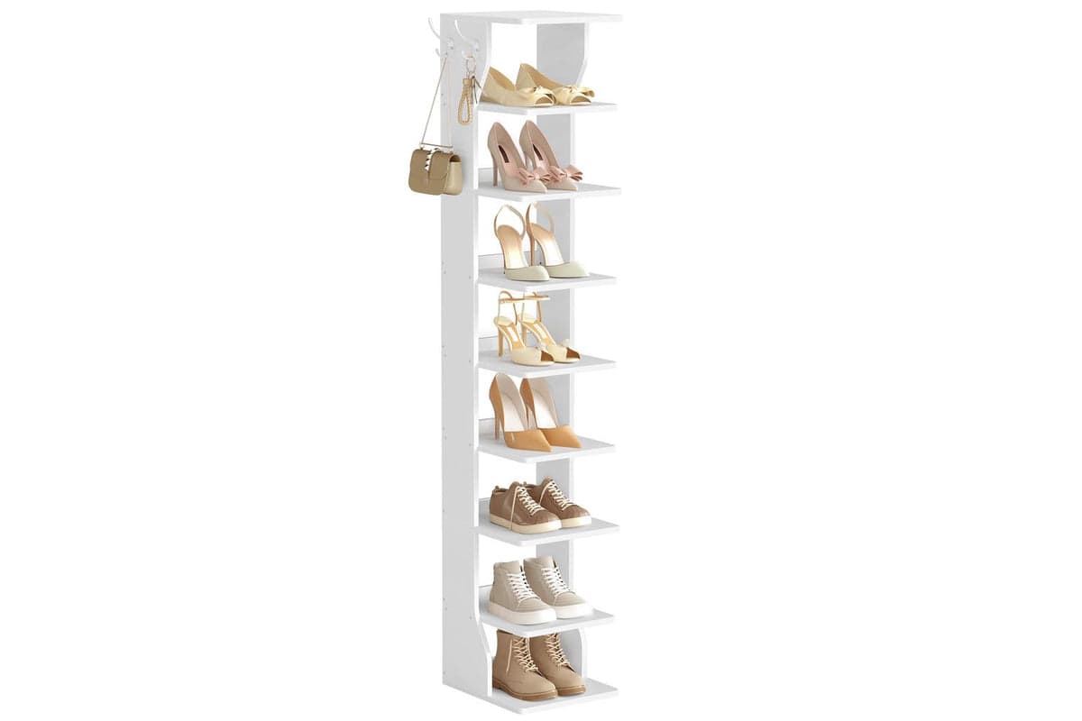 Vasagle Shoe Rack | Tall Slim Shoe Organiser | Particleboard | 9-tier
