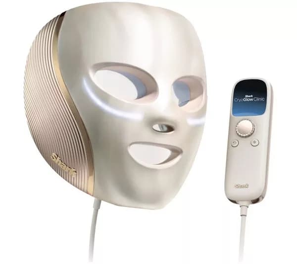 SHARK FW425UKGD1 CryoGlow Clinic LED Face Mask - White Gold