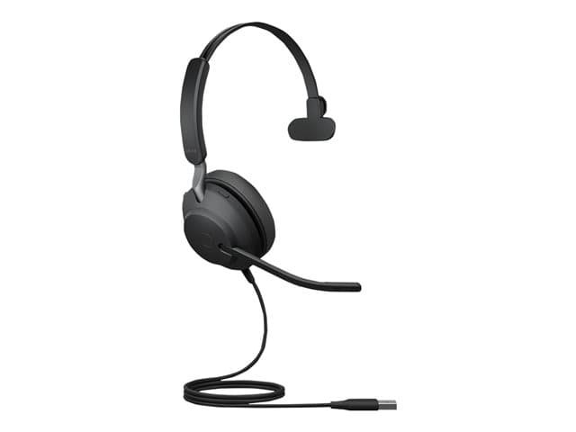 JABRA - Evolve2 40 SE UC Mono - Headset - on-ear - wired - USB-C, USB-A - noise isolating - Optimised for UC