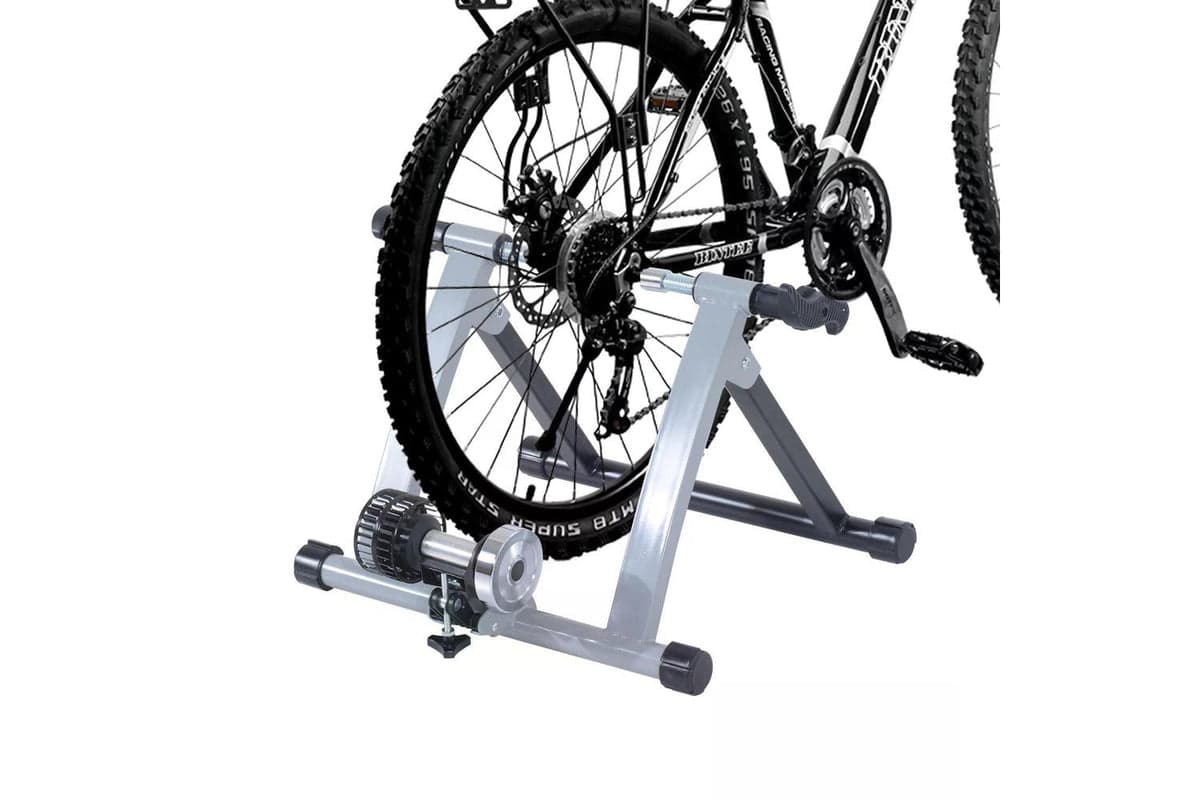 Homcom 5661-0020SL Indoor Bicycle Turbo Trainer, Cyclone System | Silver