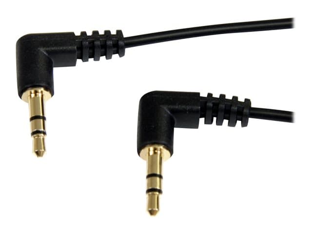 STARTECH.COM - Startech 3 ft Slim 3.5mm Right Angle Stereo Audio Cable - M/M (MU3MMS2RA) - audio cable - 91 cm