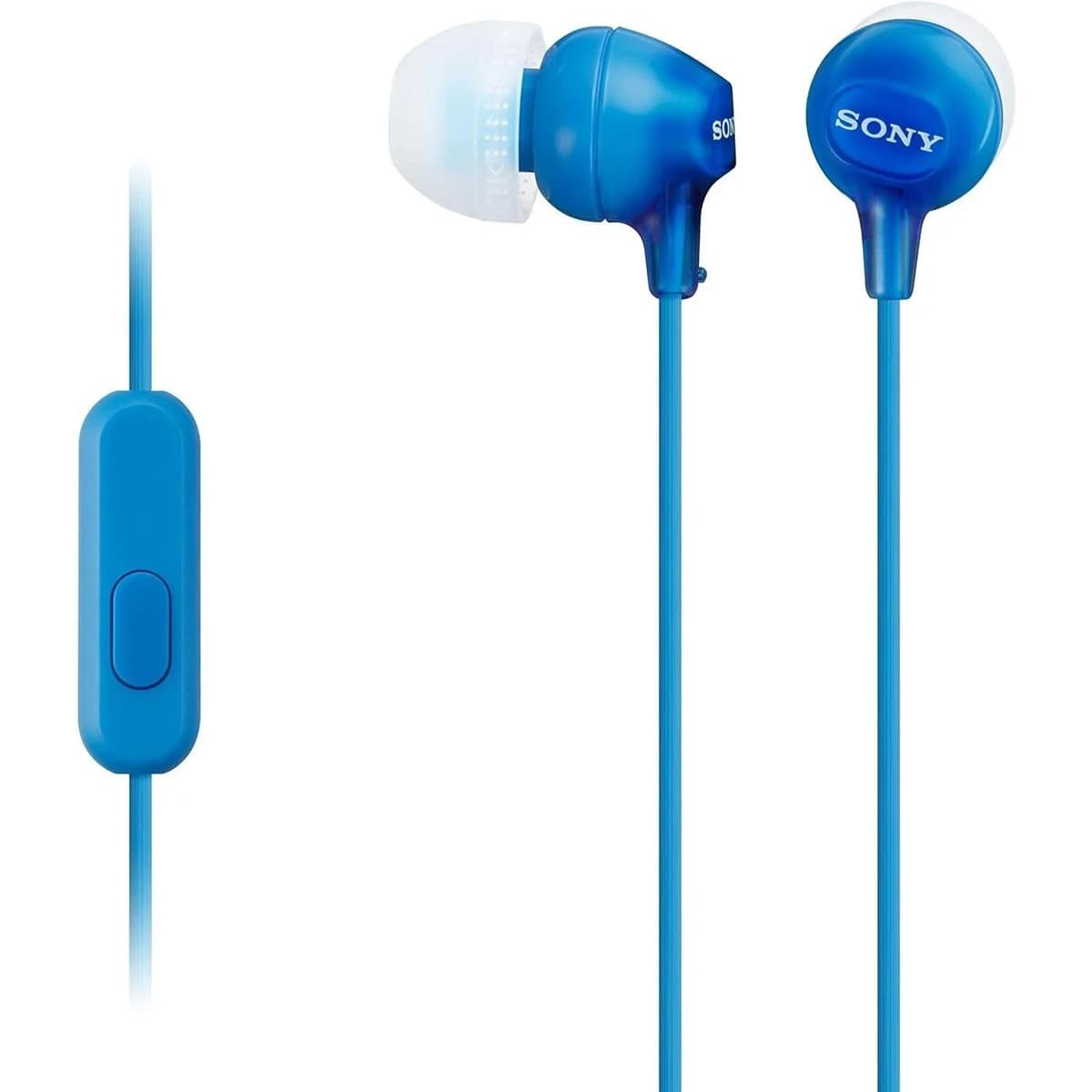 Sony MDR-EX15AP Wired In-Ear Earphones with Microphone - Blue | MDREX15APLI.CE7