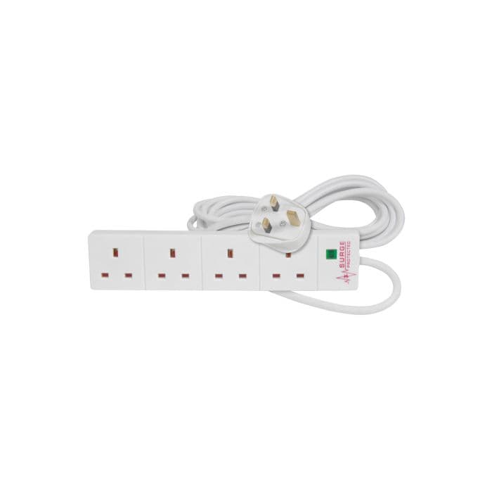 Mercury 430009, 4 Way Extension Lead with Surge