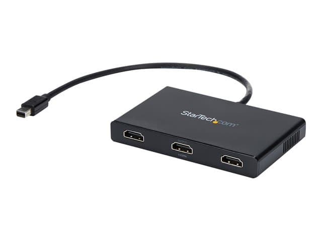 STARTECH.COM - Startech 3 Port Mini DisplayPort MST Hub - 4K 30Hz - Mini DP to HDMI Video Splitter for Multiple Monitors - mDP to HDMI (MSTMDP123HD) - video/audio splitter - 3 ports