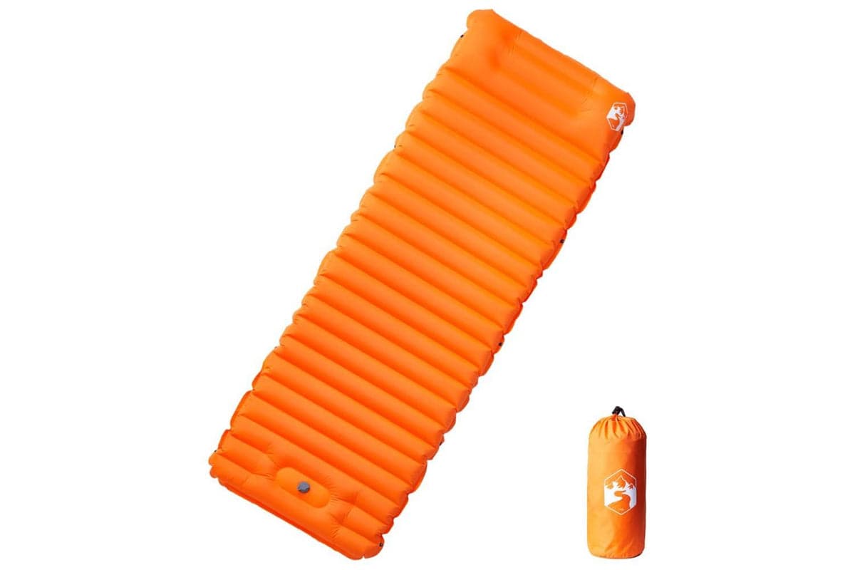 Vidaxl Self Inflating Camping Mattress With Pillow 1-person Orange