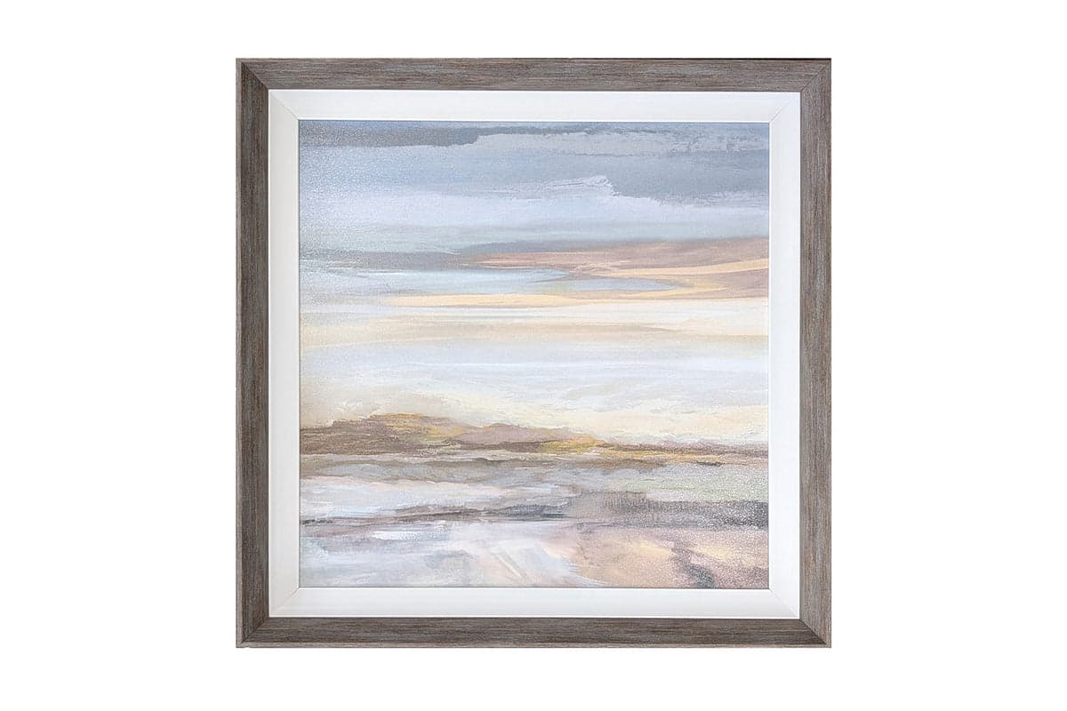 Aberaeron Framed Canvas Wall Art | Multicolour | 60 x 60 cm