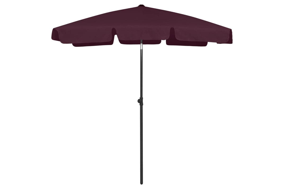 vidaXL 314723 Beach Umbrella Bordeaux Red 180x120cm