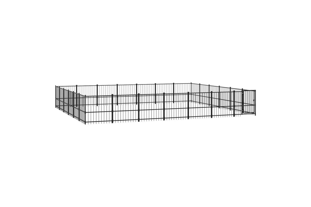 Vidaxl 3124644 Outdoor Dog Kennel Steel 39.52 M2