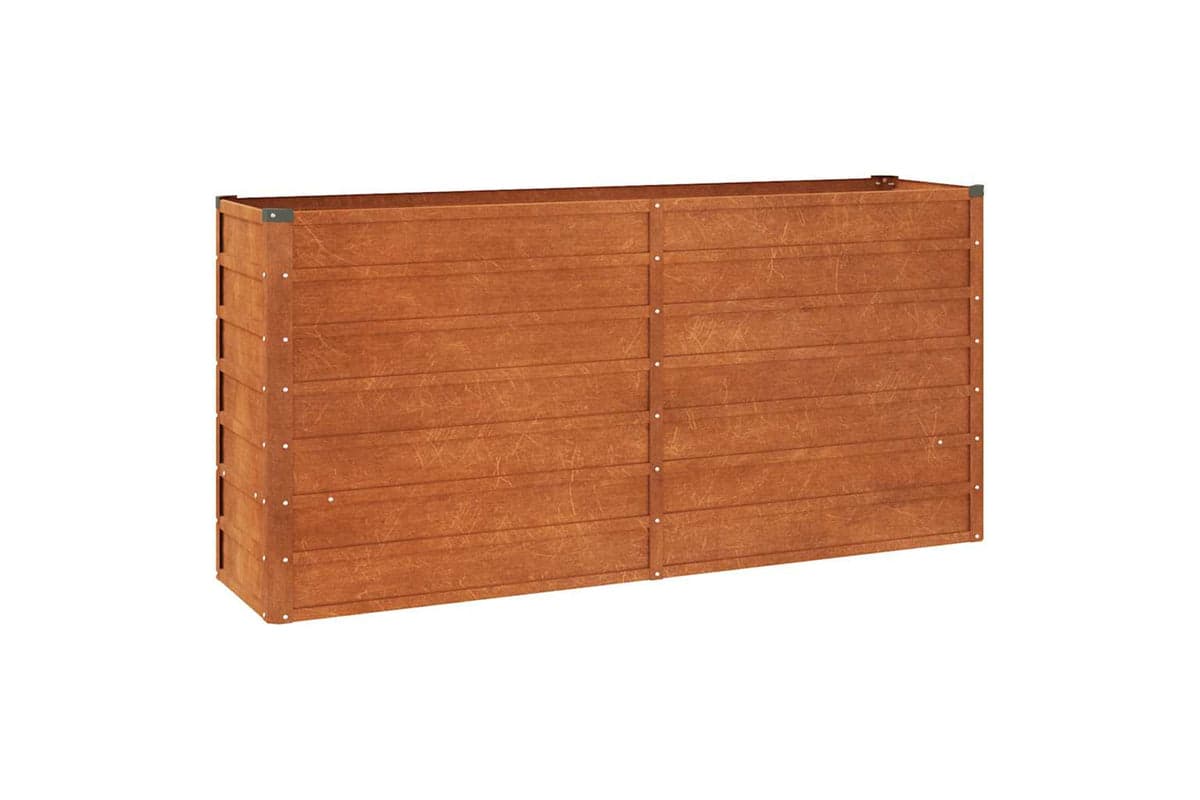 Vidaxl Garden Raised Bed Rusty 160x40x77 Cm Corten Steel