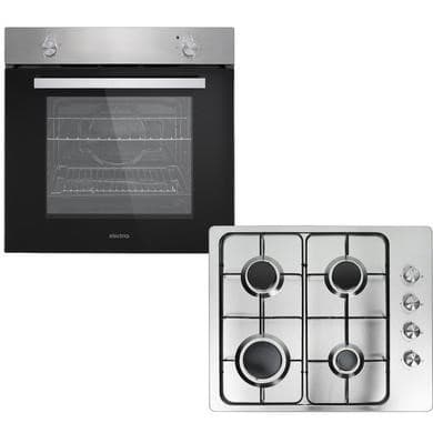 electriQ Stainless Steel Single Oven and Hob Pack