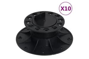 vidaXL 149009 Adjustable Feet For Decking 10 Pcs 60-88mm