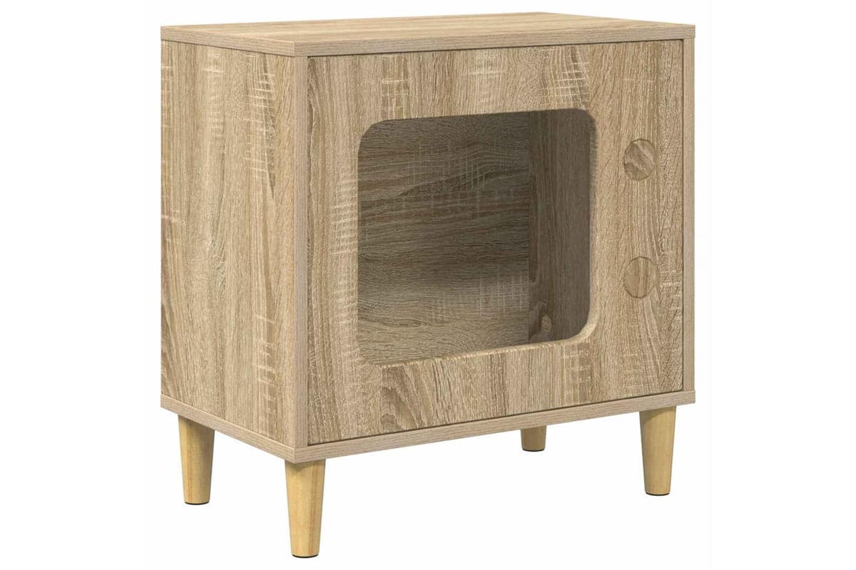 Vidaxl Cat House Sonoma 51 X 30 X 52 Cm Engineered Wood