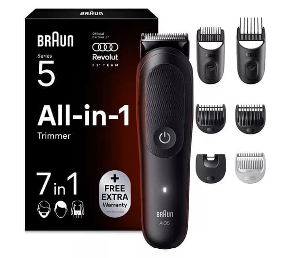BRAUN Braun 5 AIO5520 F1 7-in-1 Groomer - Black