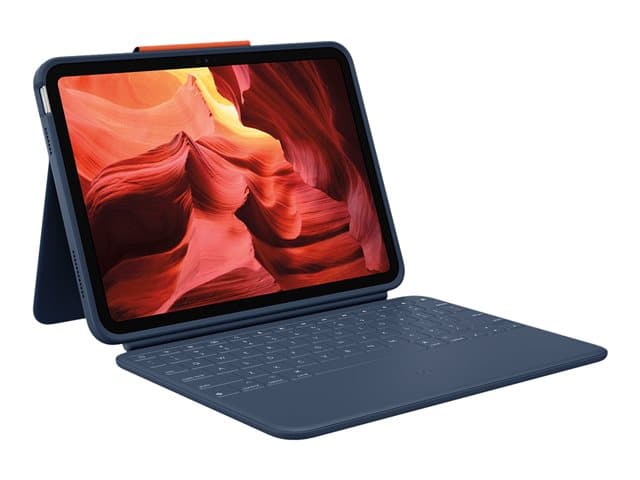 LOGITECH - Rugged Combo 4 - keyboard and folio case - classic blue Input Device