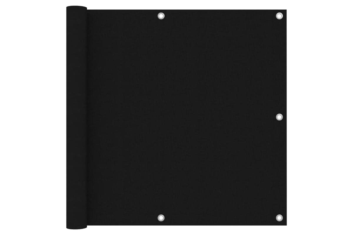 vidaXL 135061 Balcony Screen Black 90x400cm Oxford Fabric