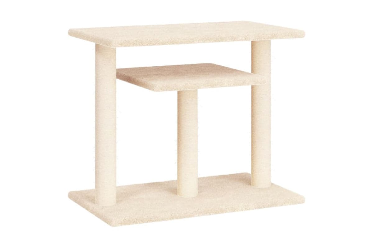 Vidaxl Cat Scratching Posts With Platforms Cream 625 Cm