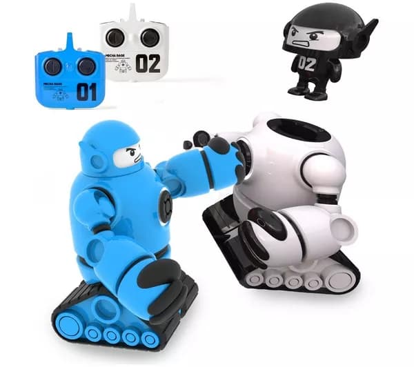 SHARPER IMAGE Toy RC Mecha Rivals Remote Control Game - White & Blue