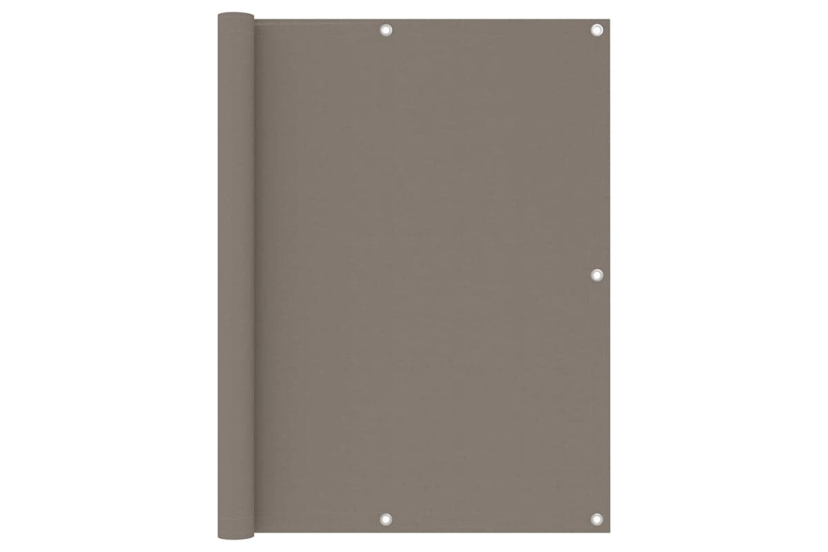 vidaXL 134994 Balcony Screen Taupe 120x500cm Oxford Fabric