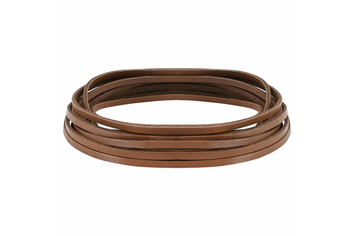 Vidaxl Leather Strap 1 Brown 200 X 04 Cm Leather
