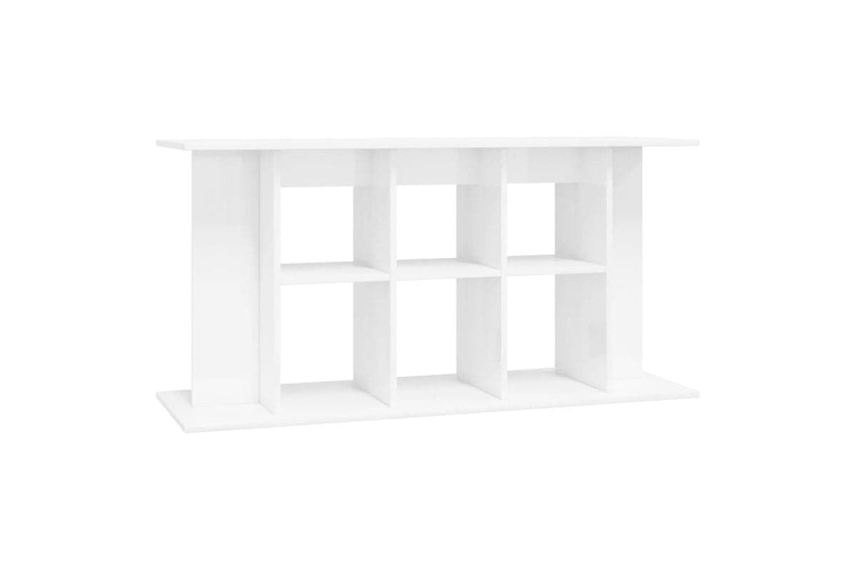 vidaXL 833593 Aquarium Stand High Gloss White 120x40x60cm Engineered Wood