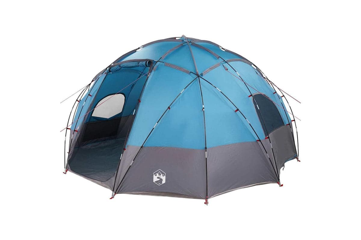 Vidaxl Camping Tent With Roof Blue 475 X 475 X 235 Cm Polyester