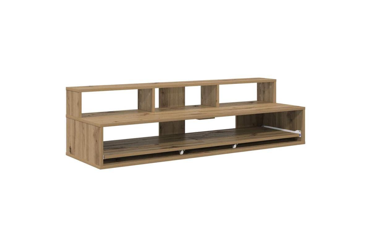 Vidaxl Studio Desk Artisan Oak 130 X 425 X 36 Cm Engineered Wood