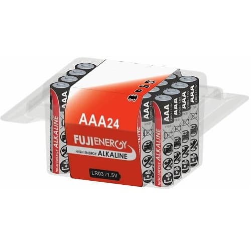 FujiEnergy 1.5V AAA High Energy Alkaline Batteries - Pack of 24 | 815897