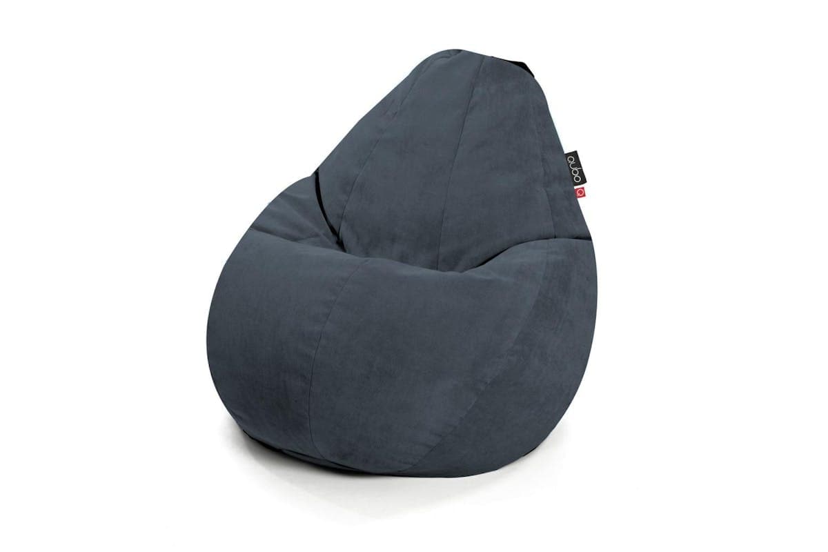 Qubo | Comfort 90 | Velvet Fit Bean Bag | Slate