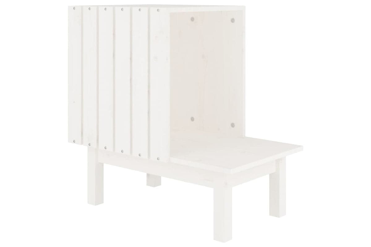 vidaXL 822453 Cat House White 60x36x60cm Solid Wood Pine