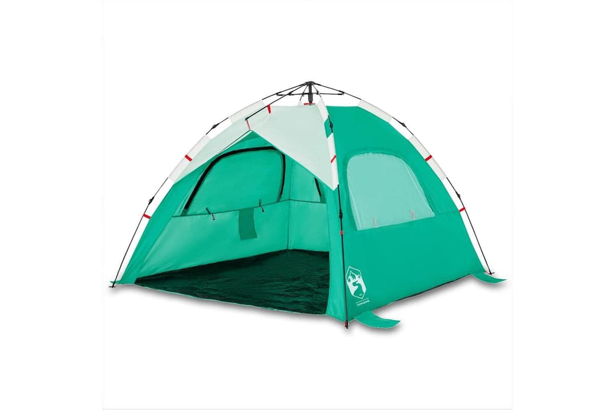 Vidaxl Beach Tent 3-person Sea Green Quick Release Waterproof