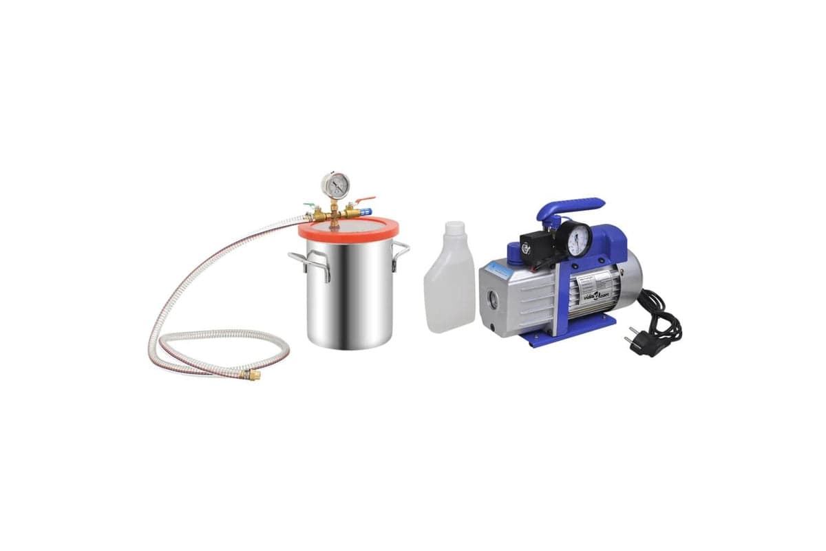 Vidaxl 3100547 Vacuum Chamber With Single-stage Pump 5.5 L