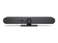 LOGITECH - Rally Bar Mini, Video Conferencing Device, Zoom Certified, Certified for Microsoft Teams, Graphite, UK Plug