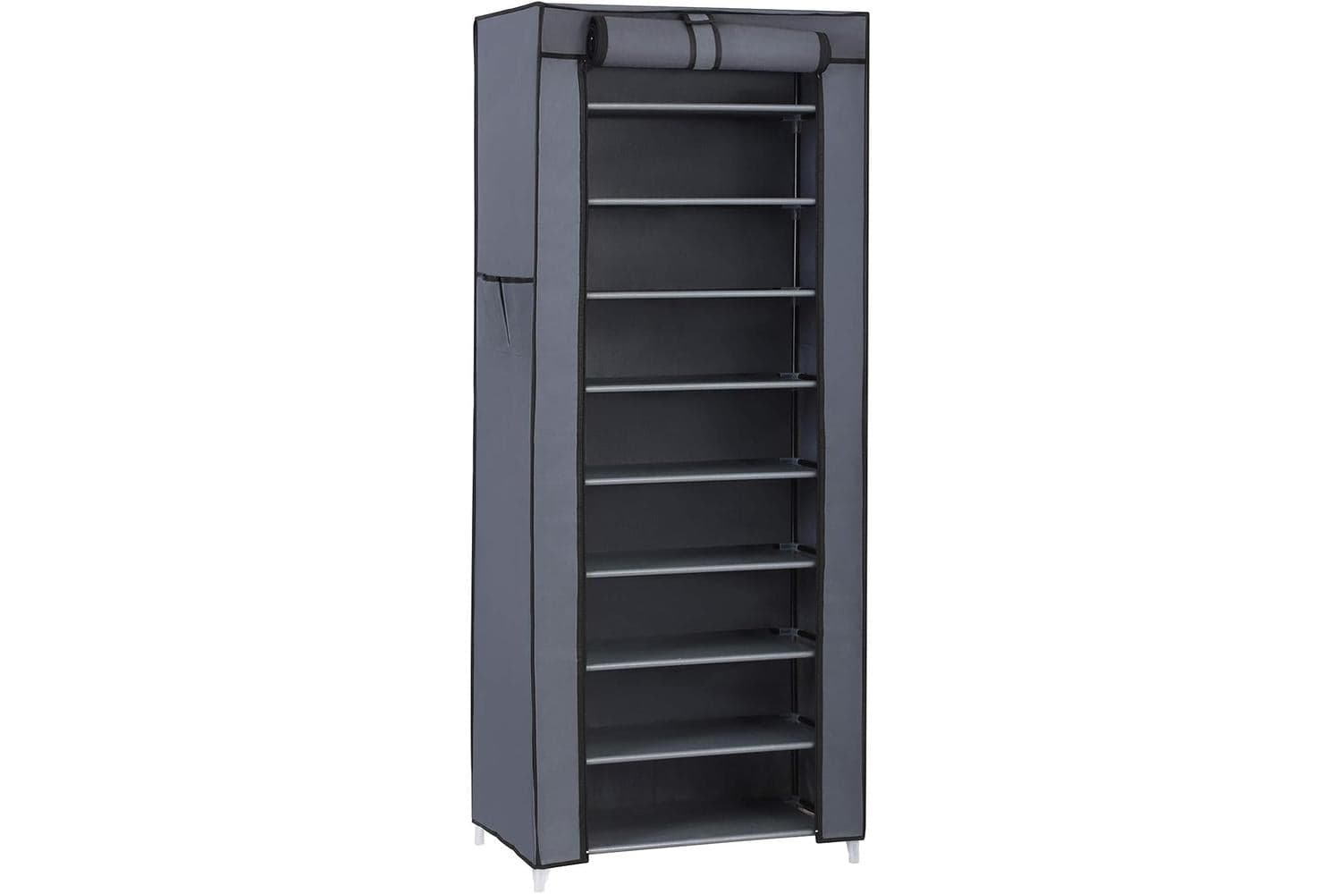 Songmics Grey Portable Shoe Closet with Cover | Grey
