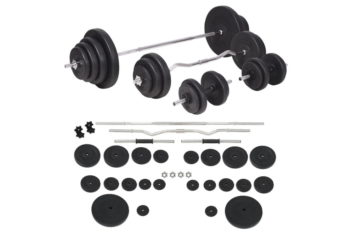 Vidaxl Barbell And Dumbbell Set 120 Kg