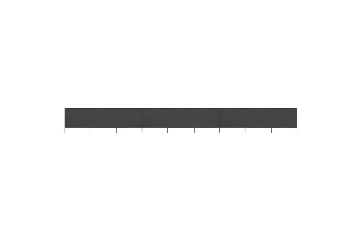 vidaXL 47200 9-panel Wind Screen Fabric 1200x160cm Anthracite