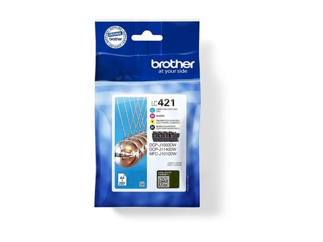 BROTHER - LC421 - 4-pack - black, yellow, cyan, magenta - original - ink cartridge