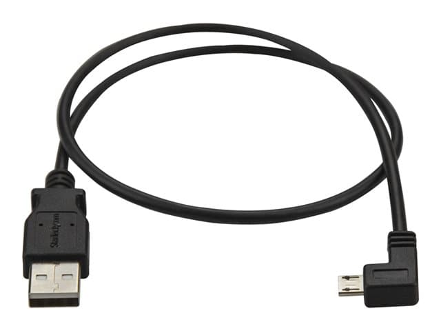 STARTECH.COM - StarTech Left Angle Micro USB Cable - 1 ft / 0.5m - 90 degree - USB Cord - USB Charger Cable - USB to Micro USB Cable (USBAUB50CMLA) - USB cable - Micro-USB Type B to USB - 50 cm