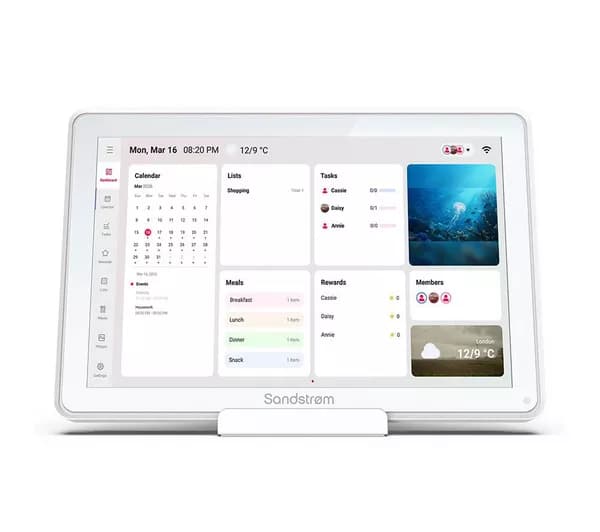 SANDSTROM S10SC27 10.1" HD Smart Digital Calendar - White
