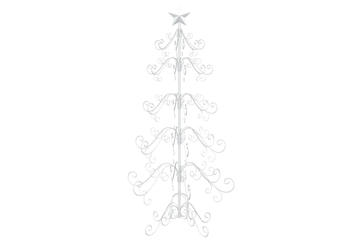Vidaxl Metal Christmas Tree With Spiral Stand Kuopio 150 Cm Steel