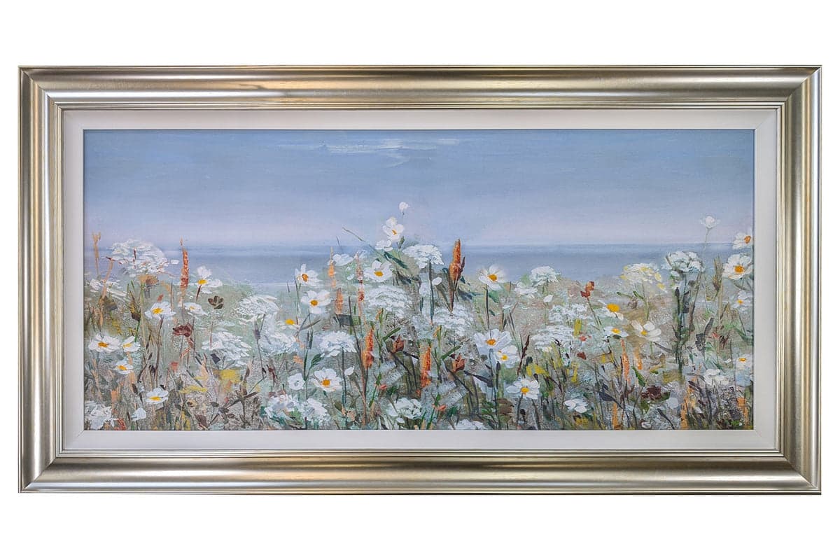 Wild Sea Breeze Framed Canvas Wall Art | Multicolour | 130 x 69 cm