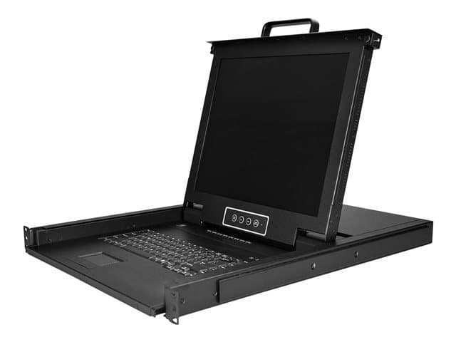 StarTech 8 Port Rackmount KVM Console with 6ft Cables, Integrated KVM Switch with 17" LCD Monitor, Fully Featured 1U LCD KVM Drawer- OSD KVM, Durable