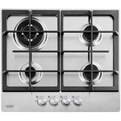 GRADE A1 - Belling ComfortCook 60cm 4 Burner Gas Hob - Stainless Steel