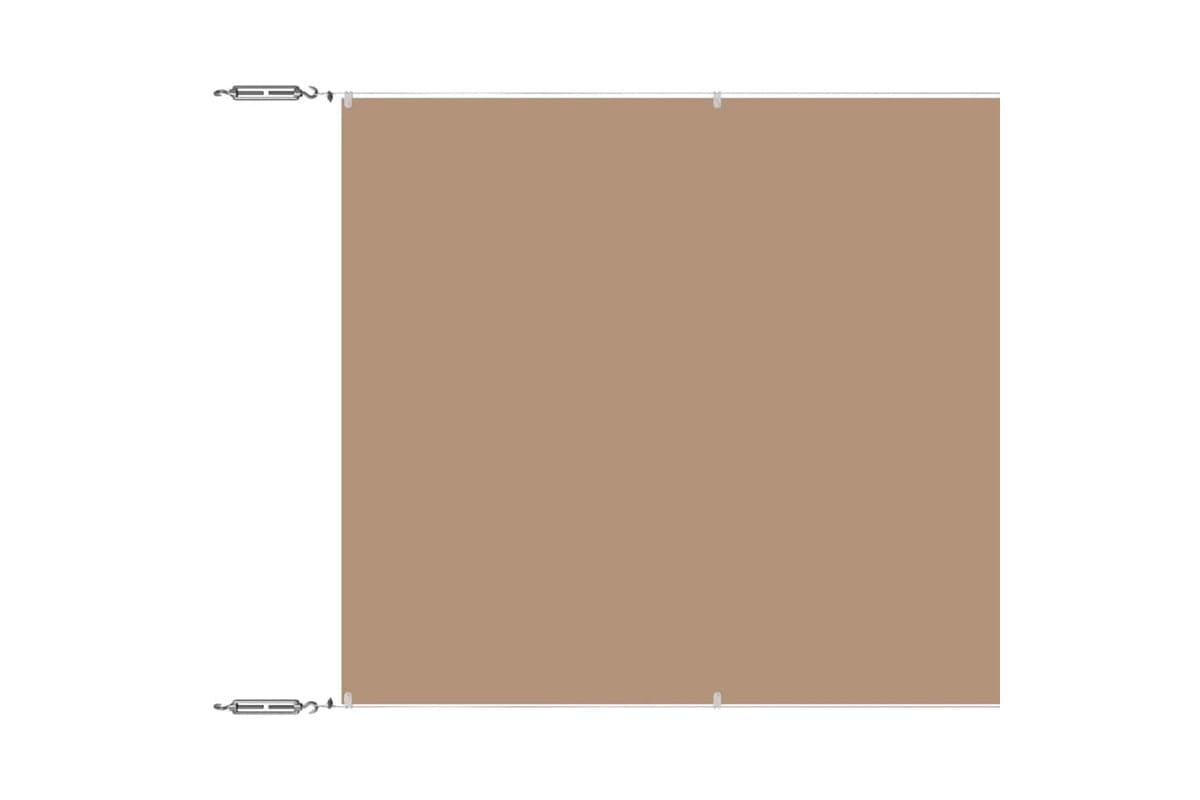 vidaXL 148400 Vertical Awning Taupe 60x1000cm Oxford Fabric